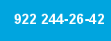 922 244-26-42